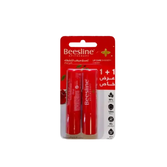 بيزلين مرطب شفاه بالكرز 1+1 BEESLINE LIP CARE SHIMMERY CHERRY