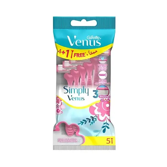 فينوس شفرات حلاقة جيليت سيمبلي 4+1 VENUS GILLETTE SIMPLY