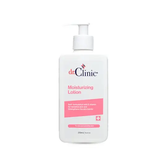 دكتور كلنك لوشن مرطب للبشرة الجافة والحساسة بفيتامين DR. CLINIC MOISTURIZING LOTION WITH VITAMIN E