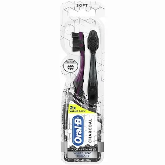 اورال بي فرشاة اسنان بالفحم ORAL B TOOTHBRUSH CHARCOAL