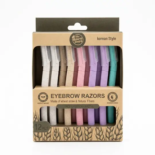 ذا ناتشرال شوب شفرات حاجب 12 قطعة THE NATURAL SHOP EYEBROW RAZORS