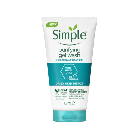 سمبل غسول منقي SIMPLE PURIFYING GEL WASH