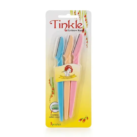 تينكل شفرات وجه وحاجب TINKLE EYE BROW RAZOR 3pcs