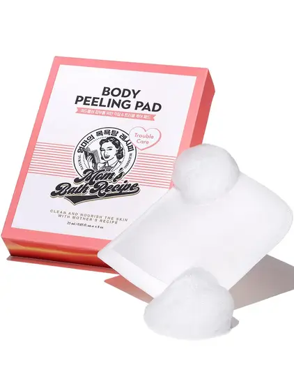 مامز باث ليفة تقشير للجسم الوردية Mom's Bath Recipe Body Peeling Pad PINK