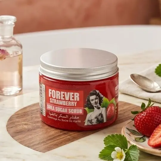 كورنيلس مقشر سكر زبدة الشيا بالفراولة CORNELLS STRAWBERRY SHEA SUGAR SCRUB