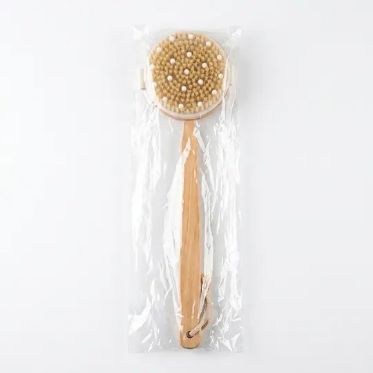 ليفة حمام عودة خشبية WOODEN LONG HANDLE BATH BRUSH