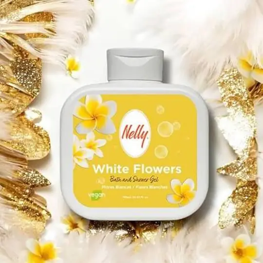 نيلي شاور جل وايت فلاور NELLY SHOWER WHITE FLOWERS
