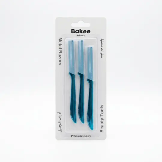 باكي كي تاج شفرات حلاقة وجه معدنية BAKEE K TOUCH METAL RAZOR