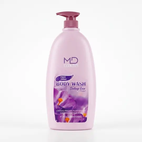 ام دي شاور جل الورد البنفسجي 1400مل MD BODY WASHH PURPLR ROSE