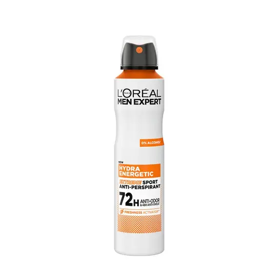 لوريال هيدرا إنيرجيتك إكستريم سبورت بخاخ مزيل للعرق LOREAL PARIS Men Expert HYDRA ENERGETIC EXTREME SPORT AEROSOL DEO 250ML