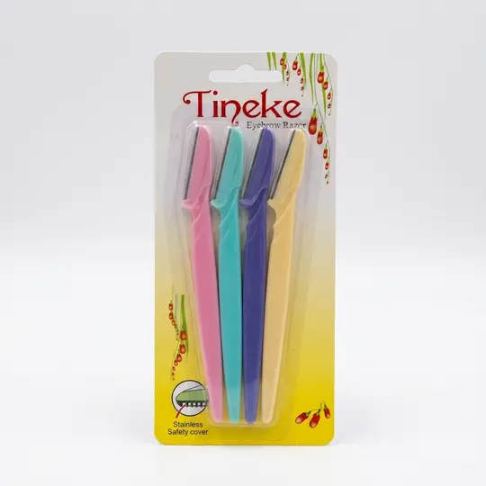 تينكي شفرات وجه مسننة TINEKE EYEBROW RAZOR 4 PCS