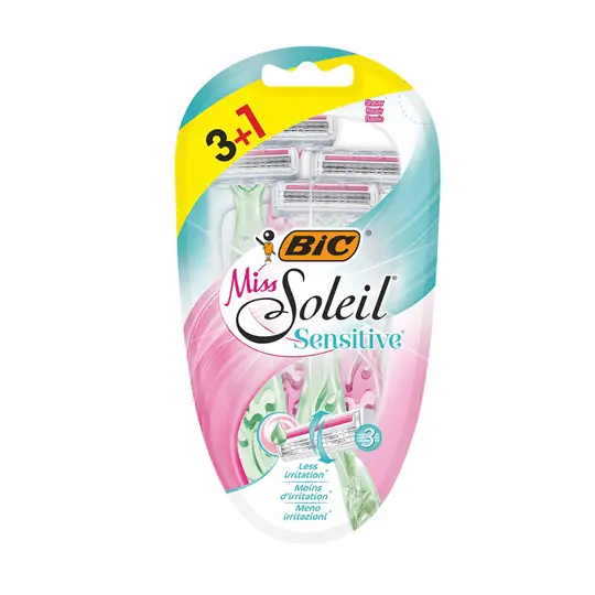 بيك سوليل 3+1 شفرات جسم حساسة BIC SOLEIL S