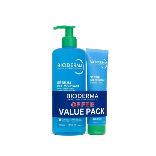 بايوديرما غسول جل BIODERMA GEL CLEANSER 400ML+100ML FREE