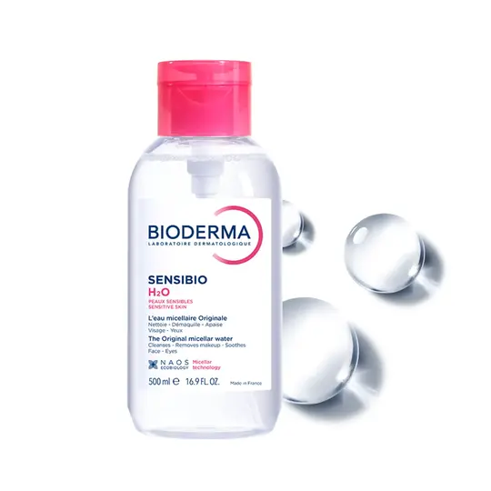 بايوديرما مسلر وردي 500مل BIODERMA MICELLAR SENSIBIO