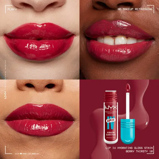 ان واي اكس كلوس 10 NYX LIP GLOSS SERUM BERRY THIRSTY