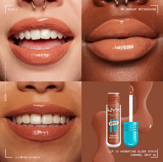 ان واي اكس كلوس 01 NYX LIP GLOSS SERUM CARAMEL DRIP