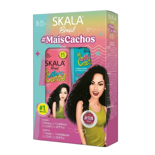 سكالا كت شامبو و بلسم ميس كاتشوس للشعر الكيرلي SKALA SHAMPOO & CONDITIONER MAIS CACHOS