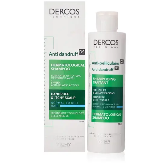 فيجي شامبو ضد القشر لفروة الراس الدهنية VICHY DERCOS ANTI-OILY DANDRUFF SHAMPOO